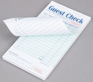 Guest Check with Bottom Guest Receipt 1 Part 3.5
