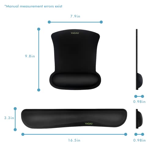 Vagau CMSPWR01 Premium Keyboard Wrist Rest And Mouse Pad Wrist Support, Ergonomic Memory Foam Set For Office, Laptop, Mac thumb #6