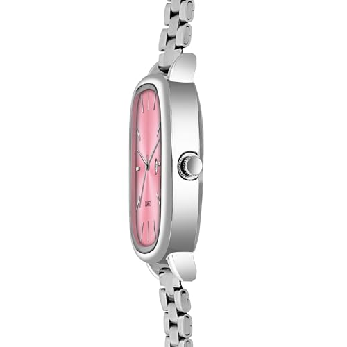 Image of Acnos Luxury Square Dial Quartz Watch for Men & Women - Stainless Steel Bracelet, Minimalist Analog Wristwatch with Date Window Pack of 1