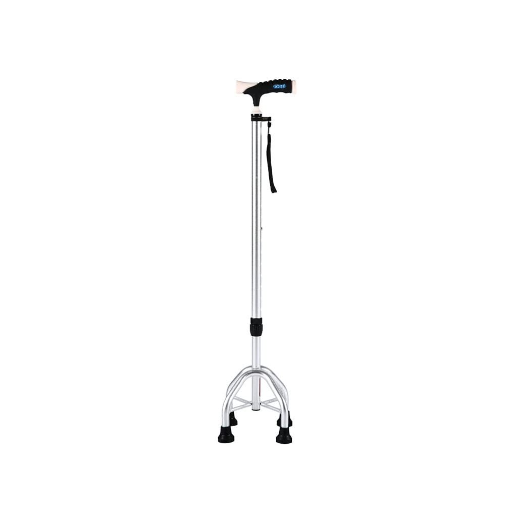 Muletas for Ancianos, bastón Antideslizante for fracturas, bastón for Caminar, Cuatro Patas, Ligero, for Mujeres jóvenes