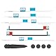 homsyway LCD-Display-Bildschirm, Klebeband, Aufkleber, Ersatzband, Öffnungsradgriff-Kit, kompatibel mit Apple iMac 21,5 Zoll A1418 Retiona 2012-2015