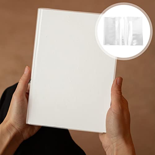 iplusmile 10 Pçs Capas De Livros Transparentes De Plástico Transparente Folhas De Papel De Embrulho