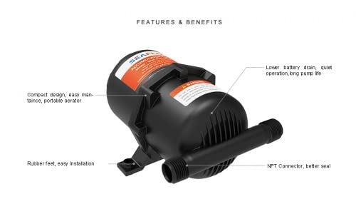 SEAFLO Druckausgleichsbehälter, 0,75 L / 125 PSI, Druckspeicher