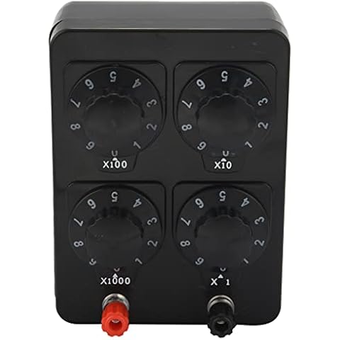 0-9999 Ohm Widerstand Box Einfache Lehre Werkzeug für Widerstand ein Variablen Zerfall Präzision Cover