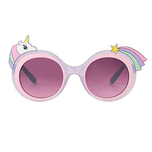 Foster Grant Girls You Are Magic Sunglasses, Pink Multi Unicorn, 42 US2