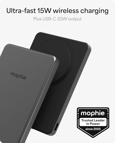 Image of mophie Powerstation Wireless Slim 5,000mAh Power Bank - MagSafe Compatible