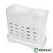 KOREAC_ Kitchen Storage Chopsticks Holder Basket for Dishwashers L6.3” X H5.3” X W3” Plastic Drain Rack/Capacity 2 Divided Compartments