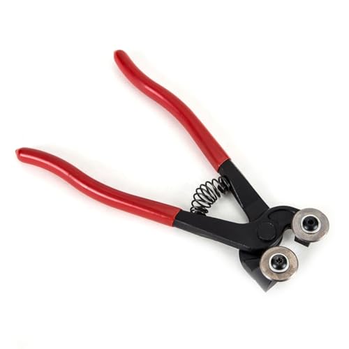 DECOMELODY 1pezzi Pinze Tagliapiastrelle in Acciaio Inox Pinze e Piastrelle Design Manuale Impugnatura in Gomma Antiscivolo Strumento Da Te Per Decorazione Della Casa