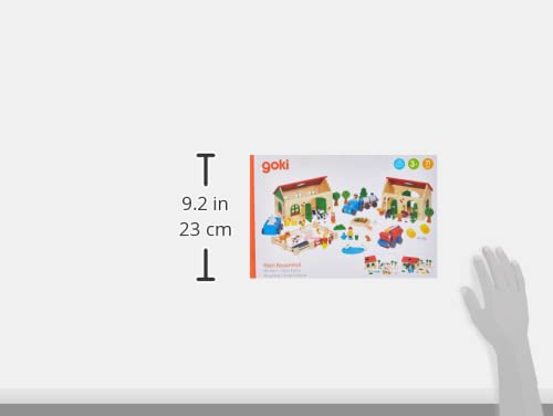 Goki Mein Bauernhof – 71-teiliges Holzspielzeug für Kinder ab 3 Jahren – Fördert kreatives Spielen und Lernen, robust und nachhaltig