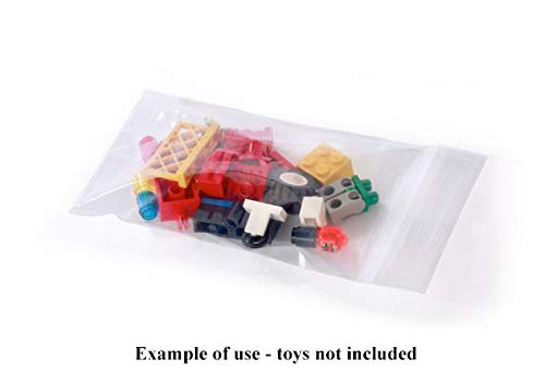 Miniatura 3 de Bolsas de polietileno transparentes con sello de plástico seguro para alimentos de 2 mil para almacenamiento, embalaje y más, 9 x 12 pulgadas,