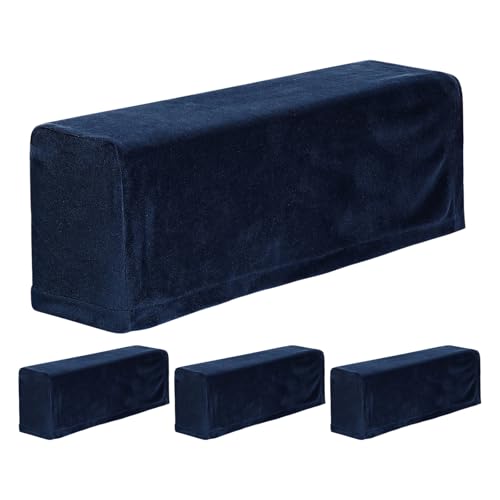 Fundas elásticas de reposabrazos de sofá y protectores lavables de terciopelo 2