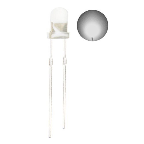 100pcs Ultra Bright 3mm LED Light Emitting Diode Diffused White