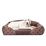 DOGGY Hobbydog KRLJBK4 Hundebett Hundesofa Hundekorb, Größe L, 65 x 50 cm, Krone hell braun
