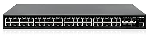 Image of Intellinet 54-Port L2+ Fully Managed PoE+ Gigabit Switch, 48x RJ45 10 /100 /1000, 6X 10G SFP+ Uplinks, 450W PoE Budget, PDM Watchdog, VLAN /QoS /SNMP /IGMP, Rackmount - 561969