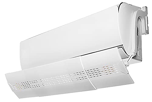 MBOOM Deflector telescópico de aire acondicionado, deflector de viento para aparatos de aire acondicionado, evita el viento directo de los climatizadores, color blanco