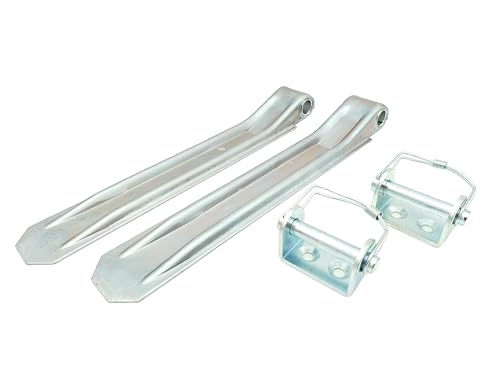 HGW 2 * Anhänger Scharnier mit Anschraub-Bock & Federbolzen/Bordwandscharnier Klappenscharnier Set für Pkw Anhänger (340 mm) HGW 2 * Anhänger Scharnier mit Anschraub-Bock & Federbolzen/Bordwandscharnier Klappenscharnier Set für Pkw Anhänger (340 mm)