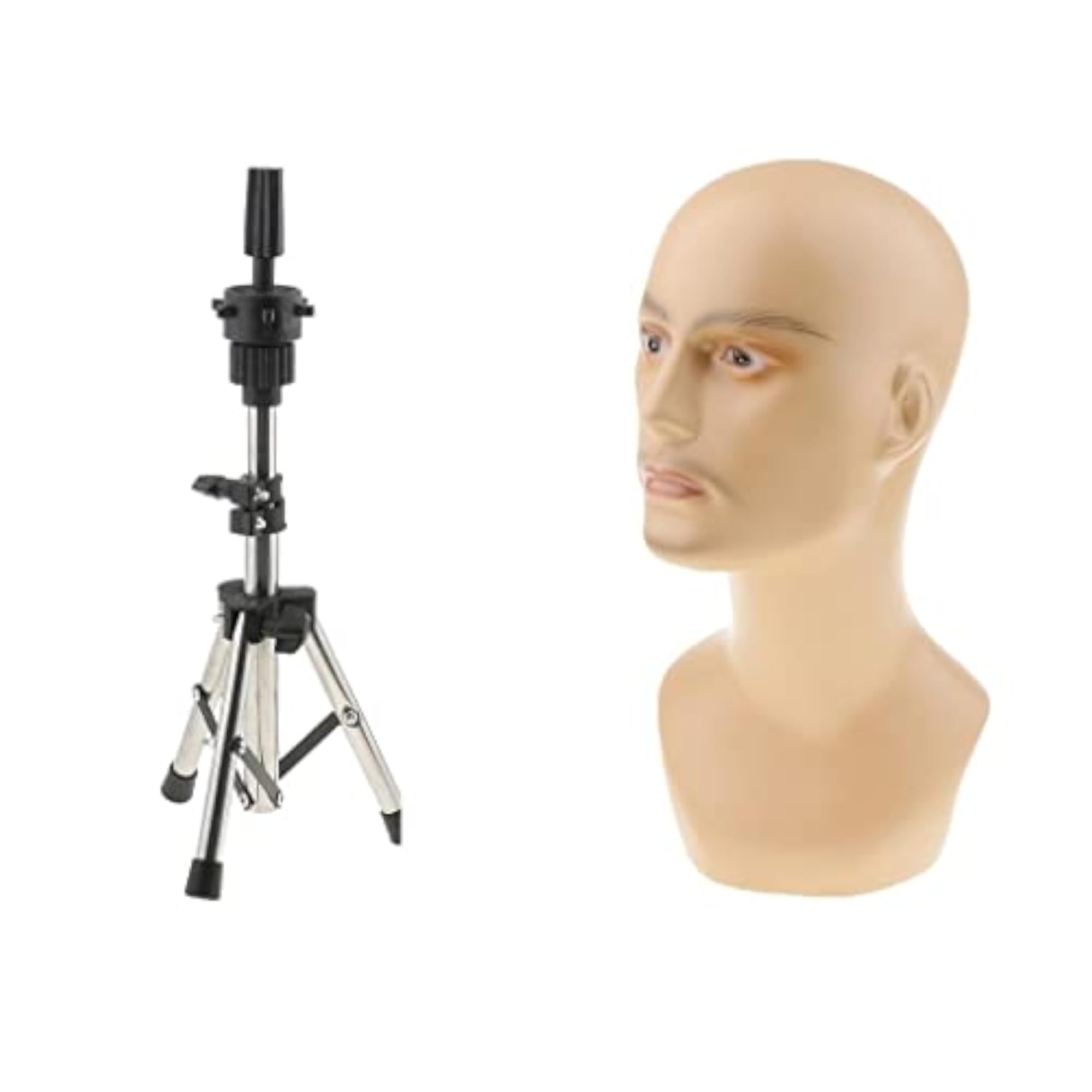 Male Mannequin Head Display Holder for Salon