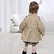Acuryx Baby Mädchen Trenchcoat Klassische Zweireihig Windjacke Herbst Jacke Outerwear Klein mädchen Lang Baumwolle Jacke 12-18 Monate