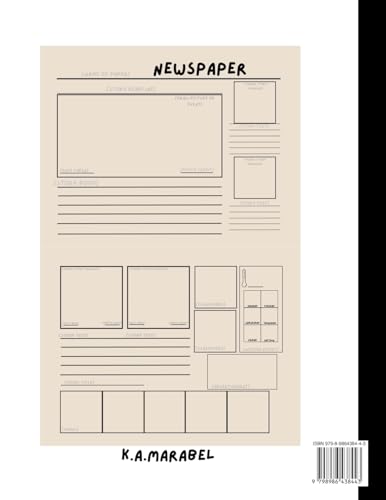 Blank Newspapers for Creative Writing and Imaginative Drawing