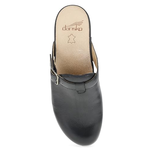 Image of Dansko Leandra Women's Clog with Cushioned Footbed - Slip-On Shoe with Breathable Suede Socklining, Rubber Outsole