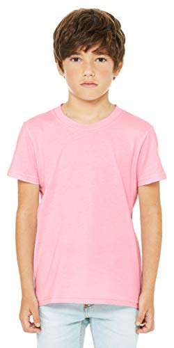 BELLA+CANVAS Youth Jersey Short Sleeve Tee - Pink