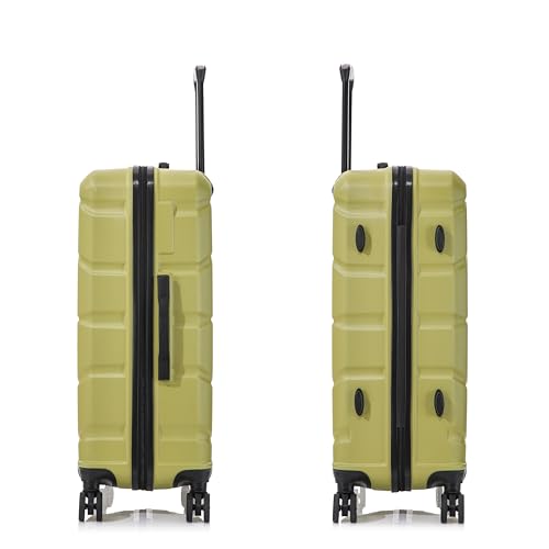 Image of DUKAP SENSE 28-Inch Large Hardside Spinner Luggage Durable Zippered Green