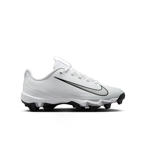 Nike Vapor Shark 3 Big Kids' Football Cleats (White/Wolf Grey/Black/Metallic Silver)