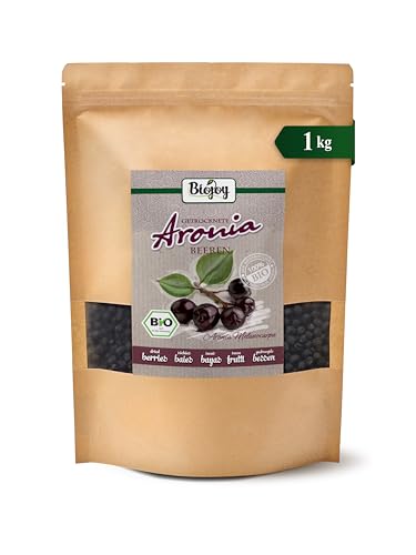 Biojoy BIO-Aroniabeeren (1 kg), getrocknet und ganz (Aronia melanocarpa)