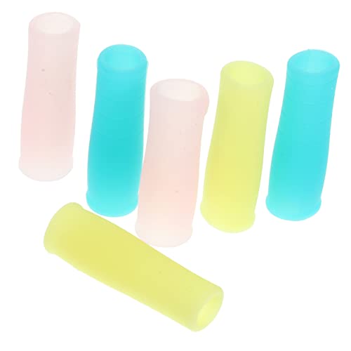 Gogogmee Silicone Manicure Scissors Handle Sleeve Cuticle Nippers Covers Tweezers Caps Scissor Tip Covers 12pcs Set