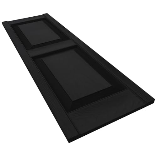 Builders Edge BEP2140049002 14.5 Inch W X 49 Inch H, Custom Two Equal Panels, Raised Panel Shutters thumb #5