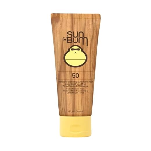 Sun Bum Original Moisturizing Sunscreen SPF 50 Lotion - Broad Spectrum UVA/UVB - Water Resistant & Non-Greasy Protection, Hypoallergenic, Paraben Free, Gluten Free - SPF 50-3 oz. Tube - 1 Count
