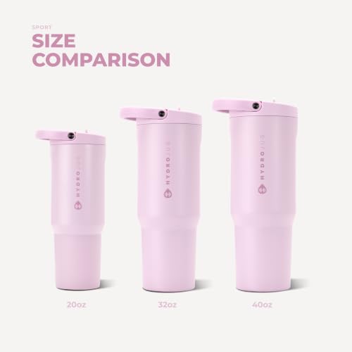 Image of HydroJug Sport 20 oz Insulated Stainless Steel Water Bottle, Sweet Pea