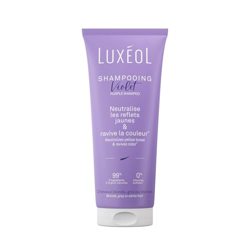 LUXEOL - Shampooing Violet - Neutralise Les Reflets Jaunes & Corrige Les Reflets Cuivrés* - Ravive...