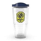 Tervis Classic Tritan 24oz Classic Tumbler with Travel Lid | MLS Nashville SC - Primary Logo | Made in America, BPA/PFAS Free, Keeps Drinks Hot or Cold