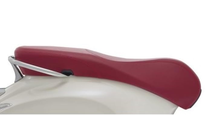 Sella Completa Rossa compatibile con Vespa Primavera 50 125 150, Ricambio OEM con Gancio