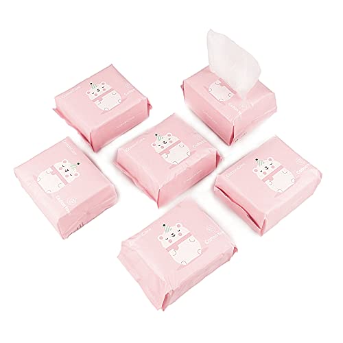 Cottoncare Baby Dry Wipe,100% Cotton,Dry Wipe Cotton Tissues,Baby Sensitive Skin,Taking Care Of Baby Skin,7.9 X 4.7 In 6-Pack (600 Count) #TOP7