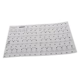 UPKOCH Pegatinas Nombre Para Teclado Piano Pegatinas Para Aprender Tocar Calcomanías Lisa Resistencia