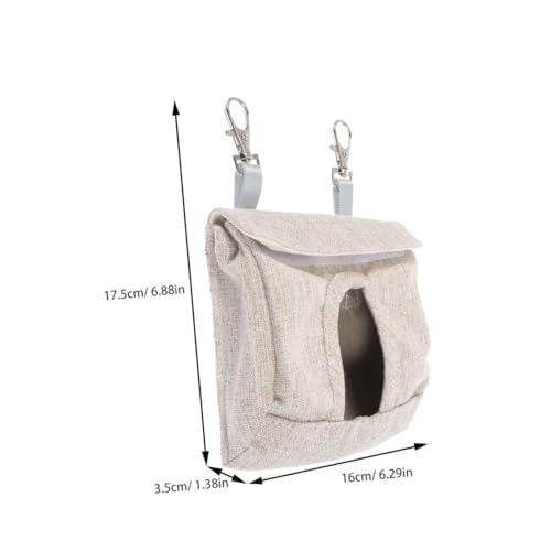 Toyvian 2個 小動物用ハンギング干草フィーダー 耐久性素材 自然な採食促進 モルモット ウサギ ハムスター対応 小型ペット用給餌バッグ