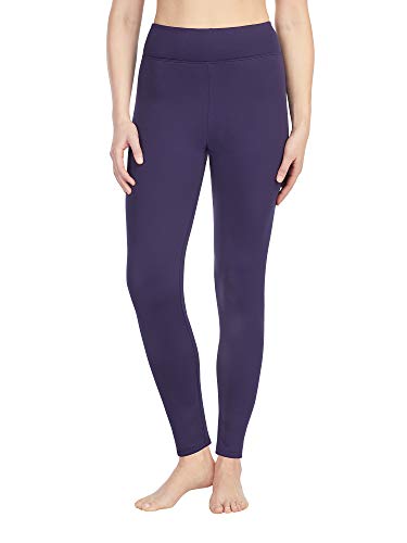 Cuddl Duds Climateright Thermal Guard Aerowarm Base Layer Legging for Frigid Weather - Navy Blue Small
