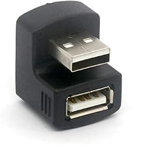 Angled USB Adapter 180 Degree Male to Female USB 2.0 Adaptor USB2.0 Type A Converter Connector For Tight Fit