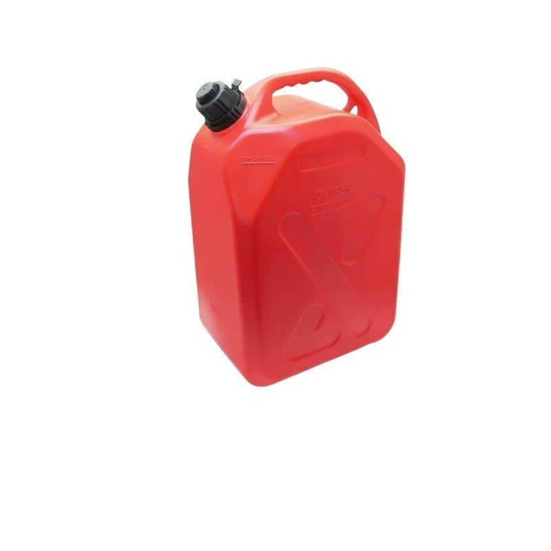 Tanica carburante HDPE 20L con beccuccio a flusso rapido e lucchetto di sicurezza – Omologata UN, a tenuta stagna, contenitore a prova di bambino per benzina e diesel