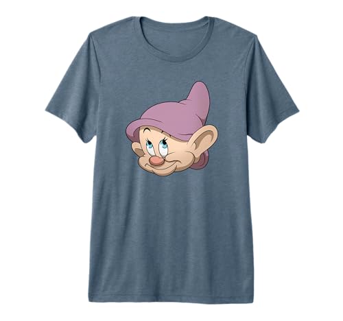 T-shirt Dopey Disney Simplet grand visage haut premium en coton doux