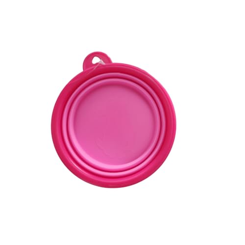 Tigela comedouro retrátil pet P (Rosa)