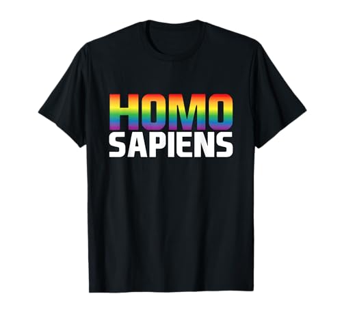 HOMO SAPIENS - Pride Rainbow Queer Lesbisch Gay CSD LGBTQ+ T-Shirt