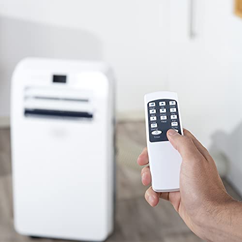 Taurus Cold Digital - Aire acondicionado portátil. 3 en 1: frío, deshumidificador y ventilador. Silencioso. Temporizador. Con mando a distancia. Con kit ventana. Ruedas. Blanco. 1100W.