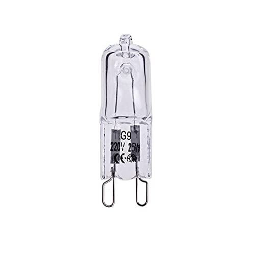 2X 25W G9 Warm White Halogen Oven Dimmable Bi-Pin Light Bulb 220-240V 2000hr AU