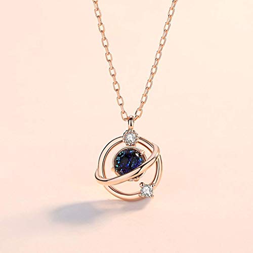 Bijoux de mode collier pendentif cercle rond cadeau idéal - 5