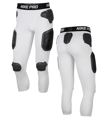 Nike Pro Hyperstrong 7-Pad 3/4 Football Girdle (White, Medium) - image 6