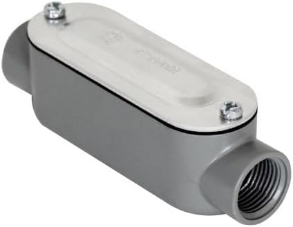 C-50AS TYPE C AL THREADED CONDUIT BODY 1/2" STAMPED AL CVR+GASKET