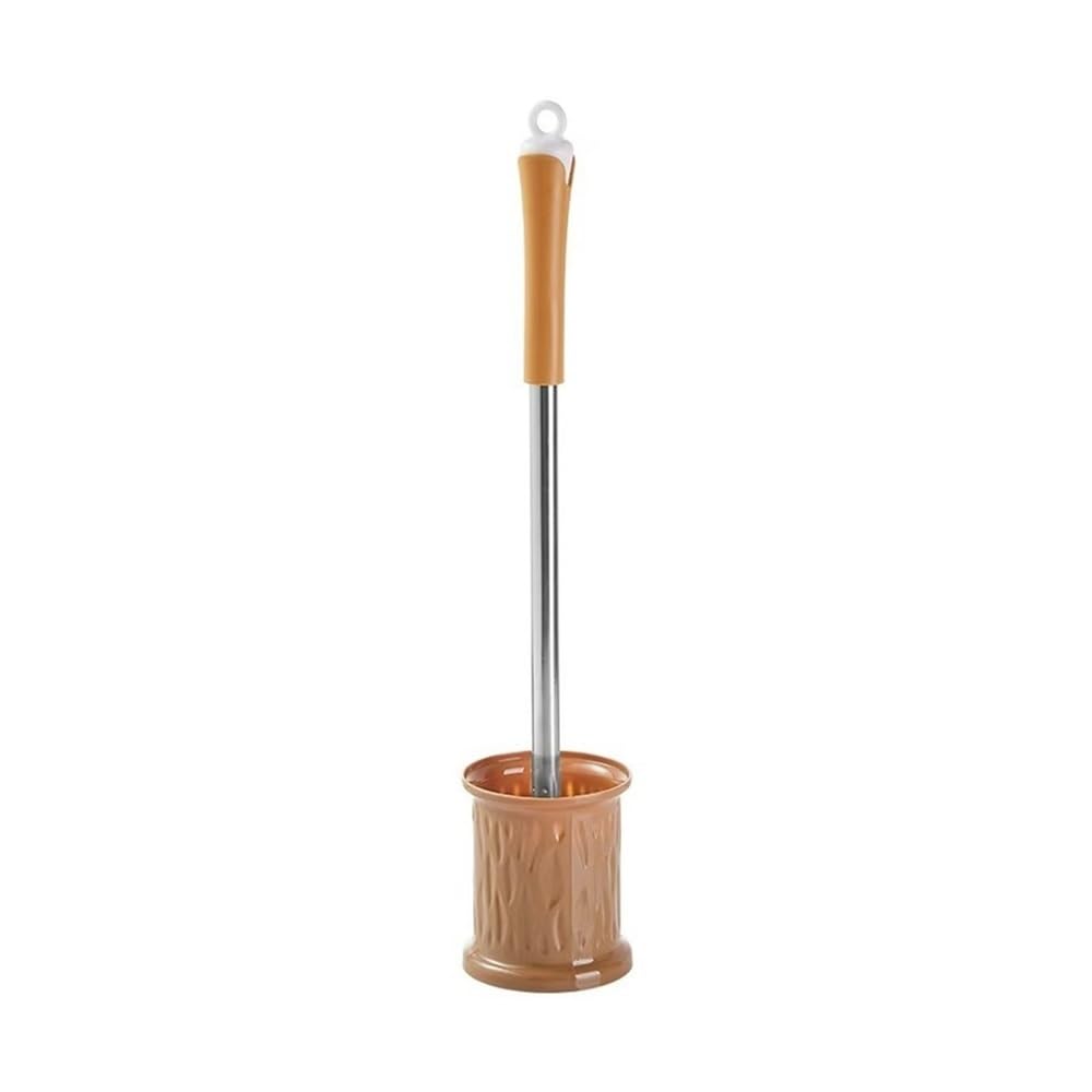Toilet Brush Silicone Toilet Brush Household Bathroom Multi-purpose Kit(Orange)